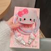 Hello Kitty Ochranný kryt na nabíjecí a datový kabel pro Apple iPhone 18/20W nabíjecí chránič proti zlomení, sada navíječů datového kabelu