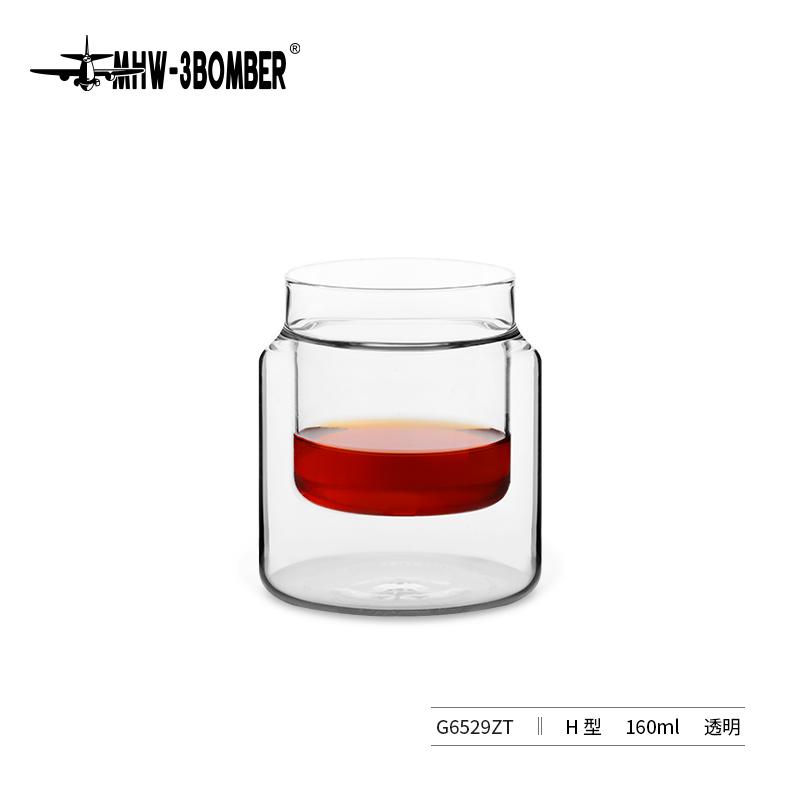 MHW-3BOMBER DW Series Glass Cup Double Wall Glass Coffee Mugs Borosilicate Glass Espresso Cups Professional Barista Accessories