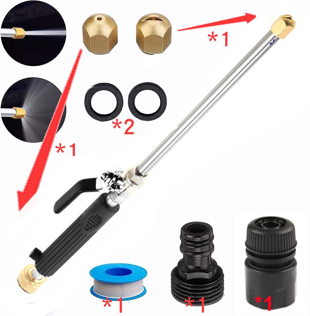 Spray Cleaning Washing Accessories Maintenance High Pressure Power Water Gun Cleaning Machine Water Jet Hose Rod Nozzle Sprayer