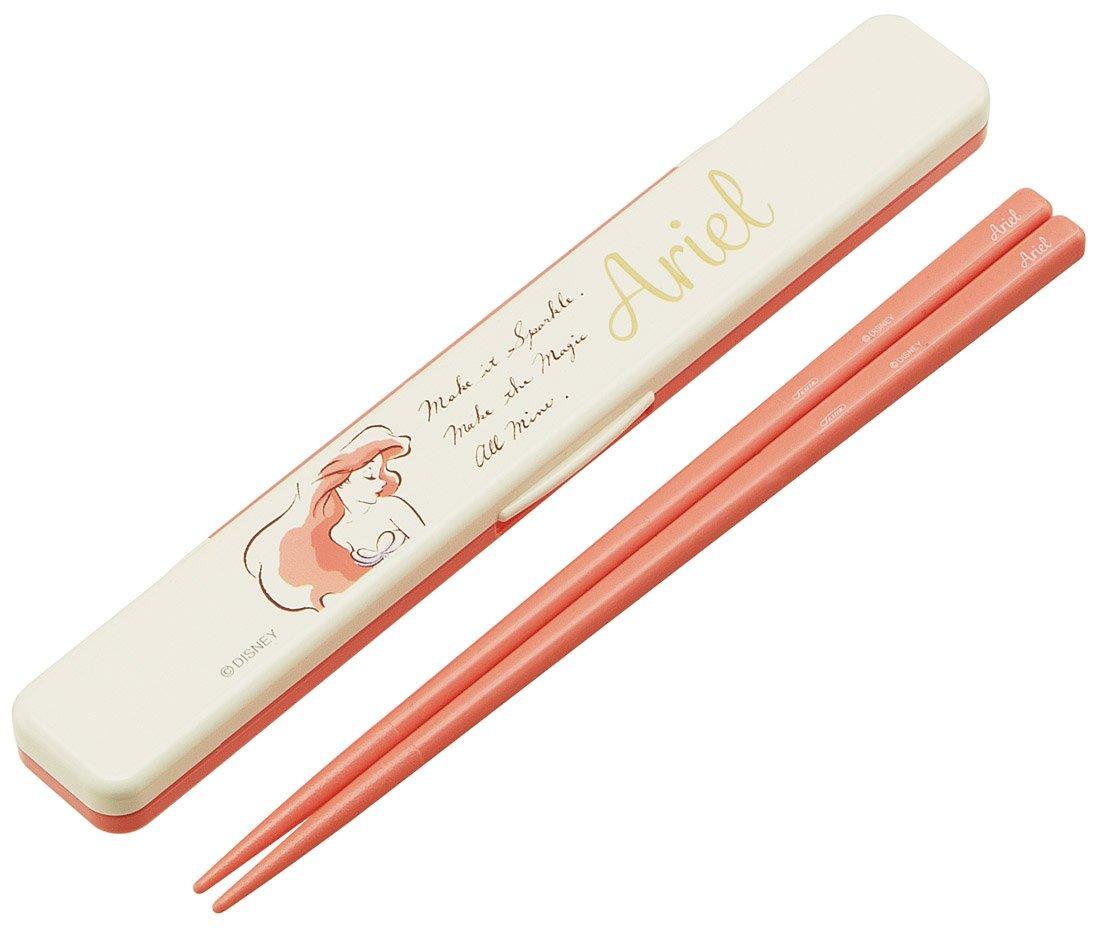 

Skater Ariel Chopsticks and Chopstick Case Elegant Disney Made in ABC3 Set, Design, Japan,