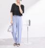 ROPE PICNIC Knit Tape Yarn Black Women's Top, (01)