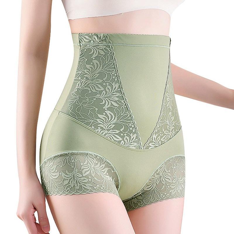 Women's Lace High-waisted Tummy-control Panties Postpartum Tummy Tuck Panties Shaping Underwear
