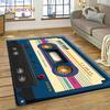 3D Music Cassette Tape Retro Recorder CD Instrument Carpet Rug for Bedroom Living Room Home Sofa Decoration, Kid Decor Floor Mat