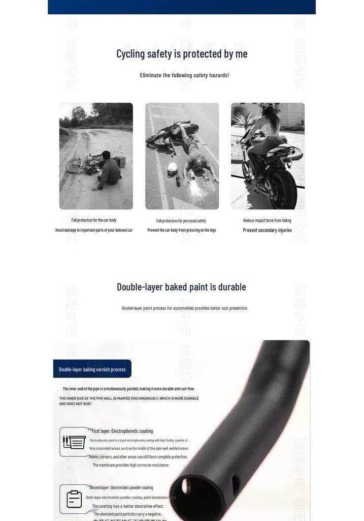 Ninebot M5100 Crash Bars Bumper & Delivery Box Rear Rack M125 200 Full Vehicle Modification.