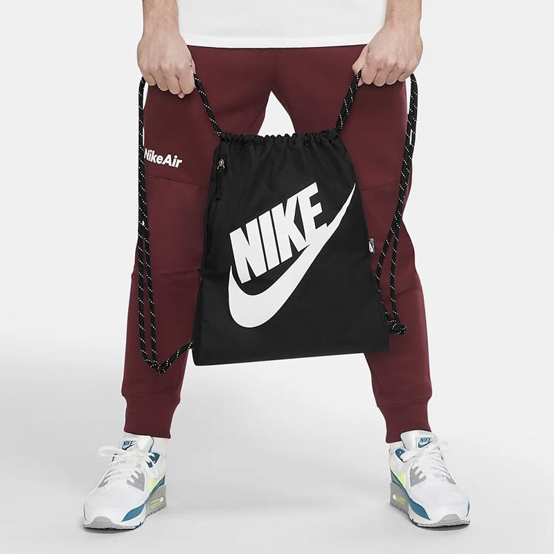 Nike Heritage Polyester Rucksack Regular Unisex Schwarz Casual