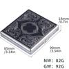 Portable Stainless Steel Metal Cigarette Case Patterned Decorative Cigarette Case Stylish Cigarette Storage Box 20 Cigarettes