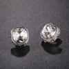 Luxury Gorgeous Square Crystal AAA Rhinestone Clip on Earrings New Design Simple Gold No Pierced Ear for Women Jewelry