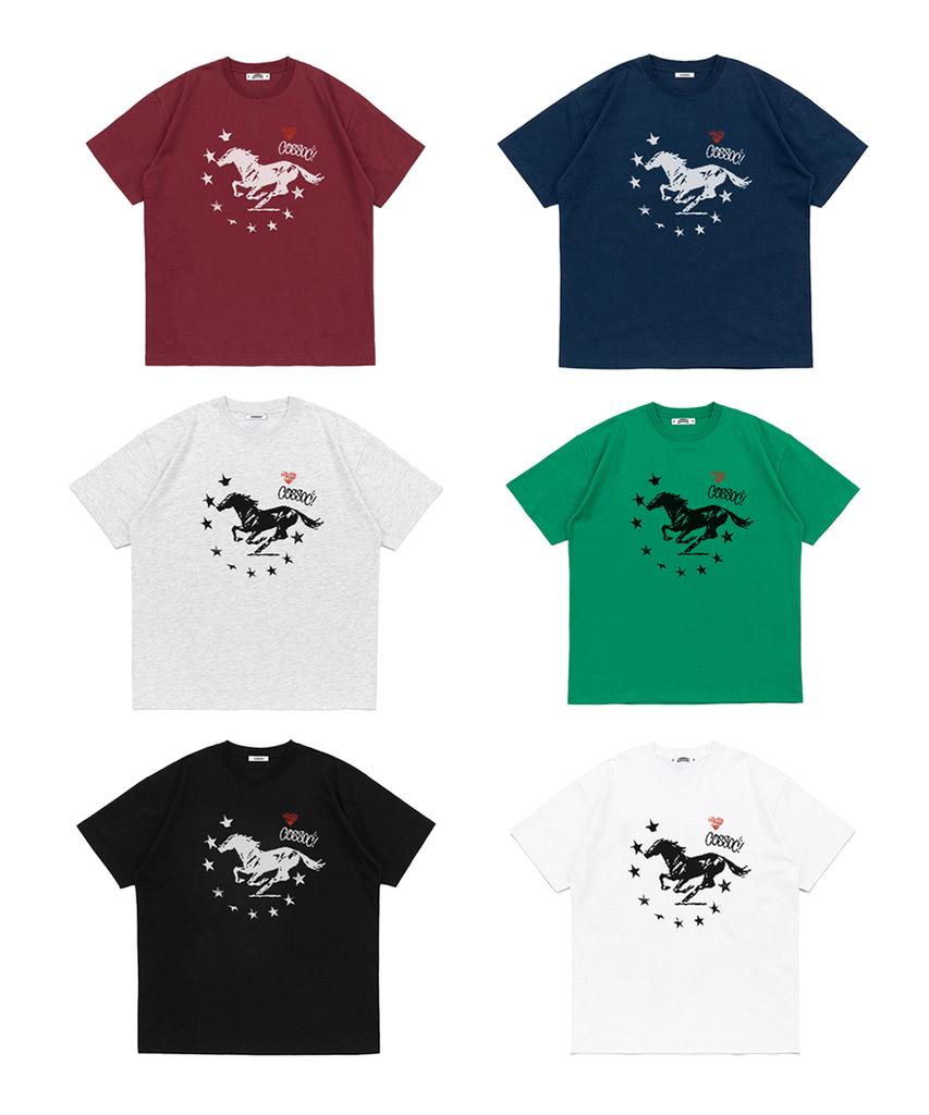 Koso Cc Star Horse Short Sleeve T-Shirt_6 Colors