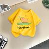 Children's Casual Short-sleeved T-shirt, Summer Boys' And Girls' Cute Capri Blouse