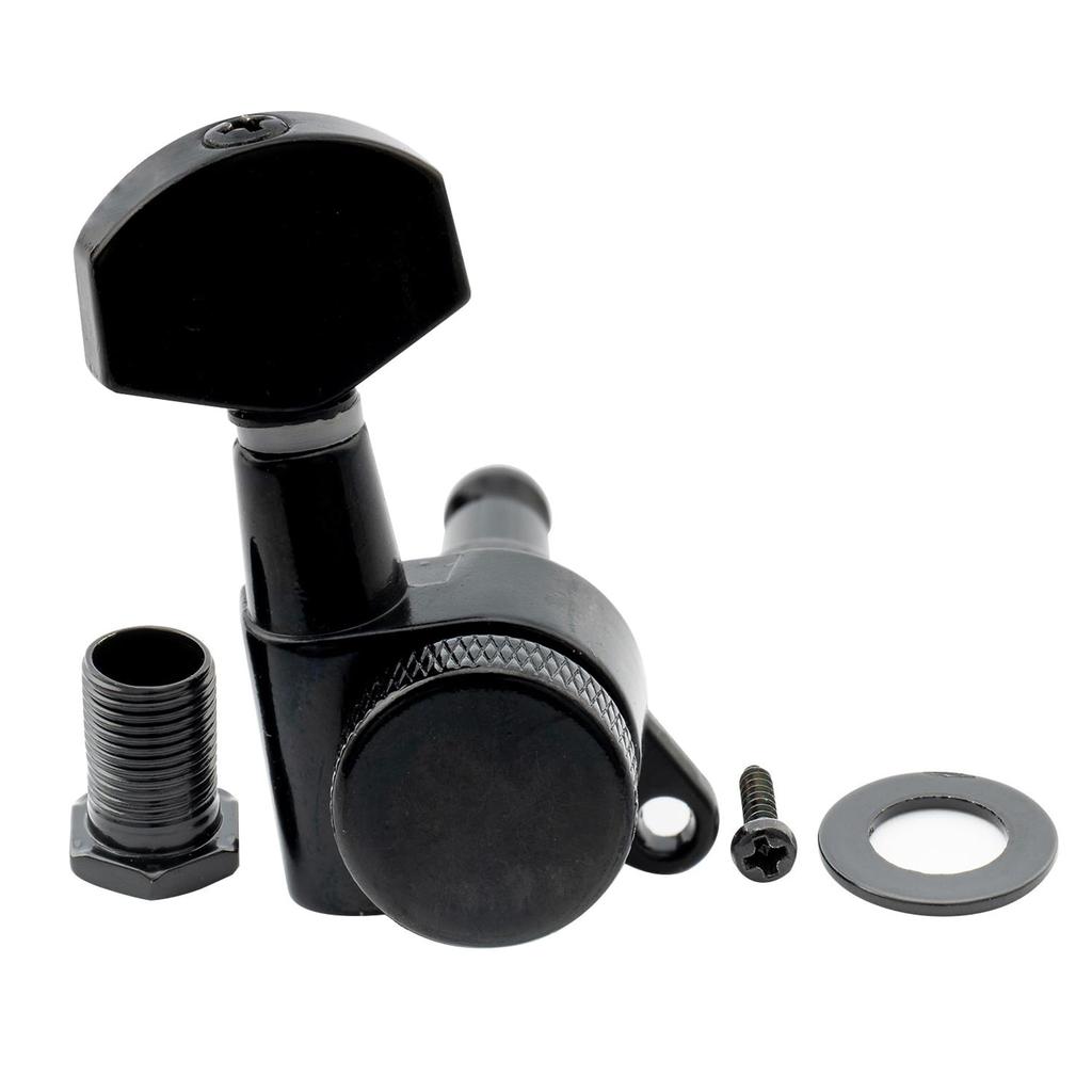 Musiclily Pro 6-Piece Locking Tuners for Fender Strat/Telecaster Electric Guitars, Black