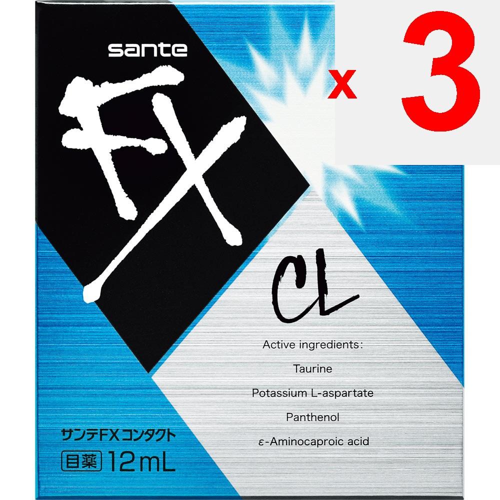 Santen Pharmaceutical Sante FX Contact 12ml For contact lenses Eye Drops Indications: Eye fatigue, prevention of eye diseases (e.g., after swimming, w