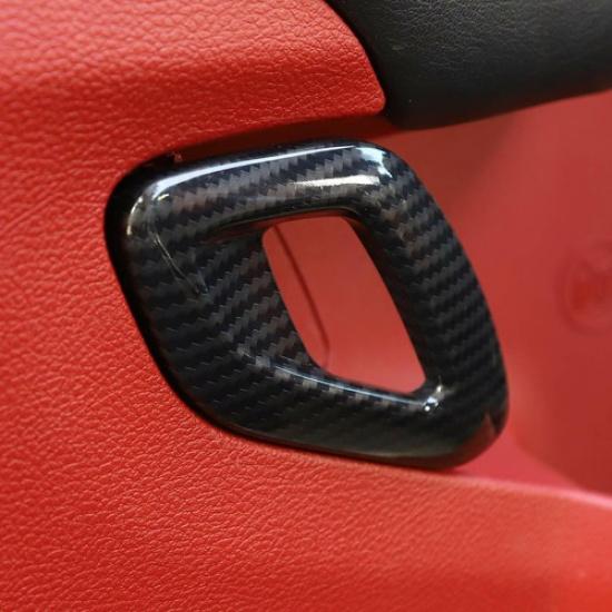 for Challenger 11+interior Door Handle Cover Trim Decal Carbon Fiber Accessories