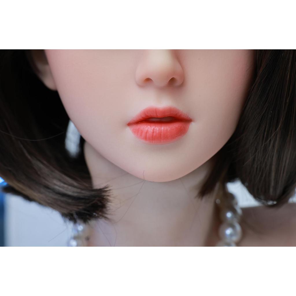 100% Silicone Sex Doll Head Standard Wig Suitable for 130-180CM Solid Dolls Body M16 and Standard Bolts 2 Connection Methods GJ-TF007