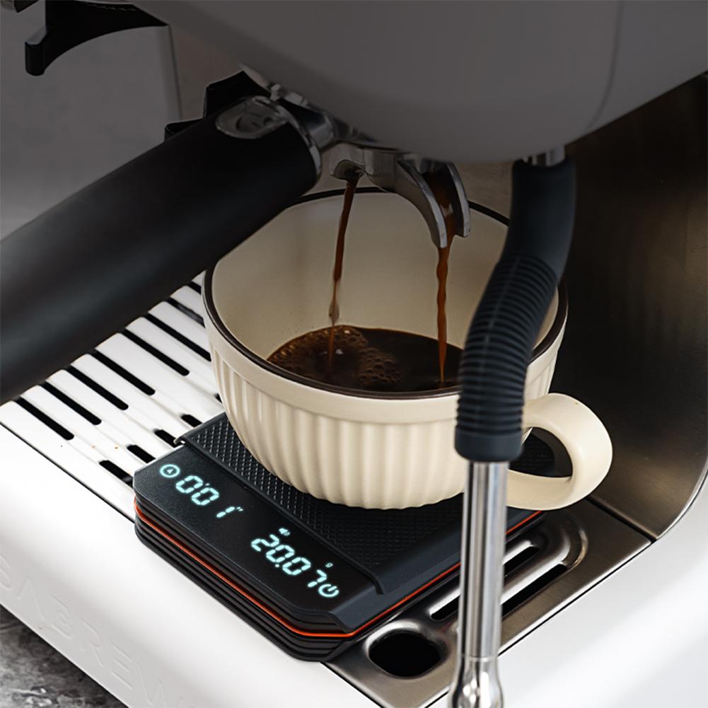 Espresso Scale with Timer 2kg/0.1g Accurate Scale Rechargeable Travel Coffee Pocket Scale for Espresso and Pour-Over Coffee