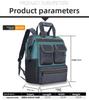 Durable Oxford Fabric Backpack for Electrician Repair Large Capacity Tool Bag with Multiple Pockets Heavy Duty Rucksack for Work
