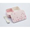 Skater (NLP5-A) Lacquered Single-Tier Lunch Box, 500ml, with Inner and Belt, Cherry Blossom Pink, Made In Japan