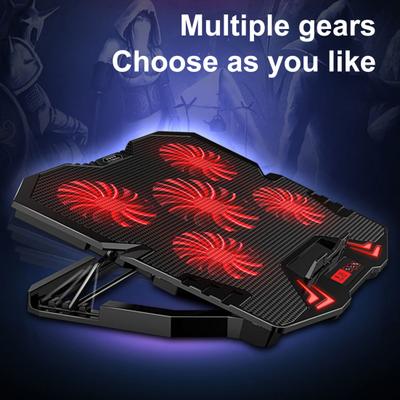 Laptop Cooling Pad Fashion Five Fans Metal Laptop Cooling Base Good Heat Dissipation Laptop Cooling Base Computer Cooling Pad