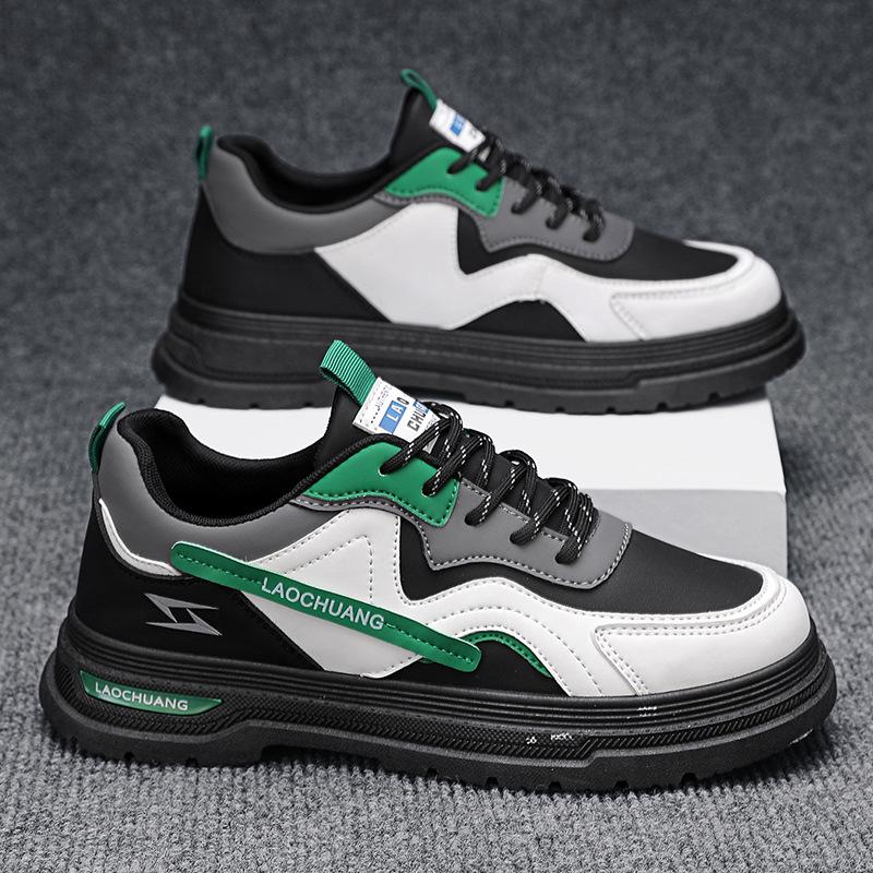 

Кожаные вставки, осенние новые ботинки Мартина на толстой подошве с увеличением роста, модные, в стиле ретро, в британском стиле, низкие, локомотивные, спортивные мужские туфли 44