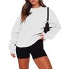 Women's Fashion Long Sleeve Crewneck Sweatshirt Top for Casual Everyday Wear