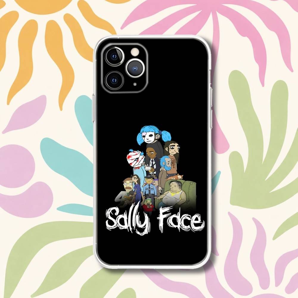 S-Sally Face Game Sal Phone Case For iPhone 17,16,15,11,12,14,13 Pro Max Plus Mini X,XS,XR,7,16E Air Transparent Cover Fundas