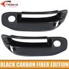 Front Carbon Fiber Fog Light Cover Bezel Replacement For Dodge RAM 1500 +