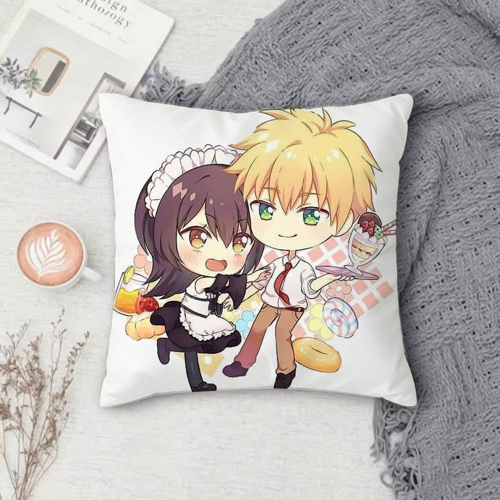 M-Maid Sama Double-Sided Printed Square Decorative Cushion Cover For Sofa Living Room Home Decor