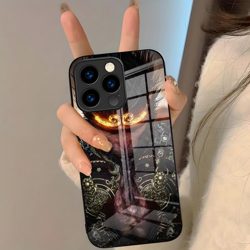 Cool Monkey King Phone Case For IPhone 17 Pro Max 16 15 14 Pro Max 13 11 Plus Glass Cover
