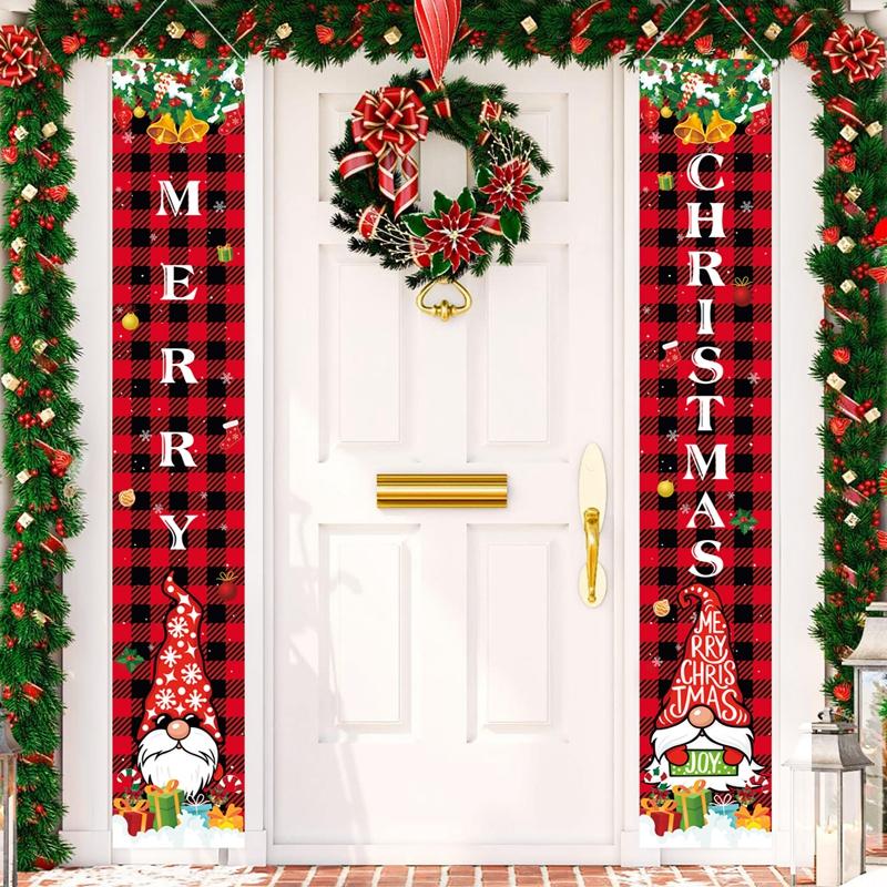 Christmas Door Decoration Merry Christmas Decorations For Home 2025 Navidad Noel Kerst Natal Xmas Ornaments New Year Gifts 2025