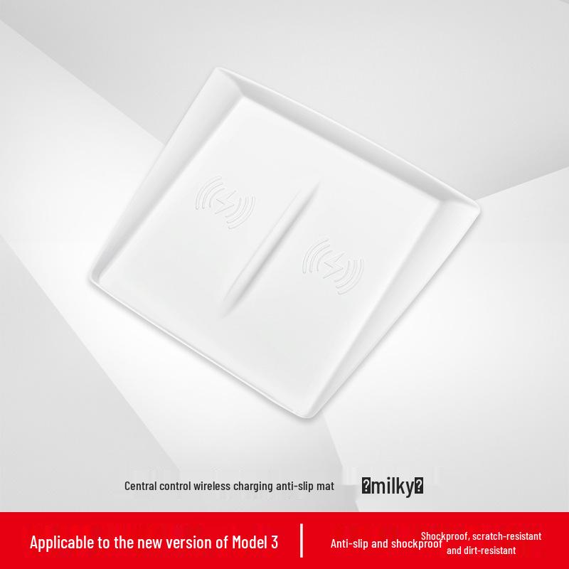 Tesla Model 3 2023 Wireless Charging Non-slip Silicone Pad for Center Console