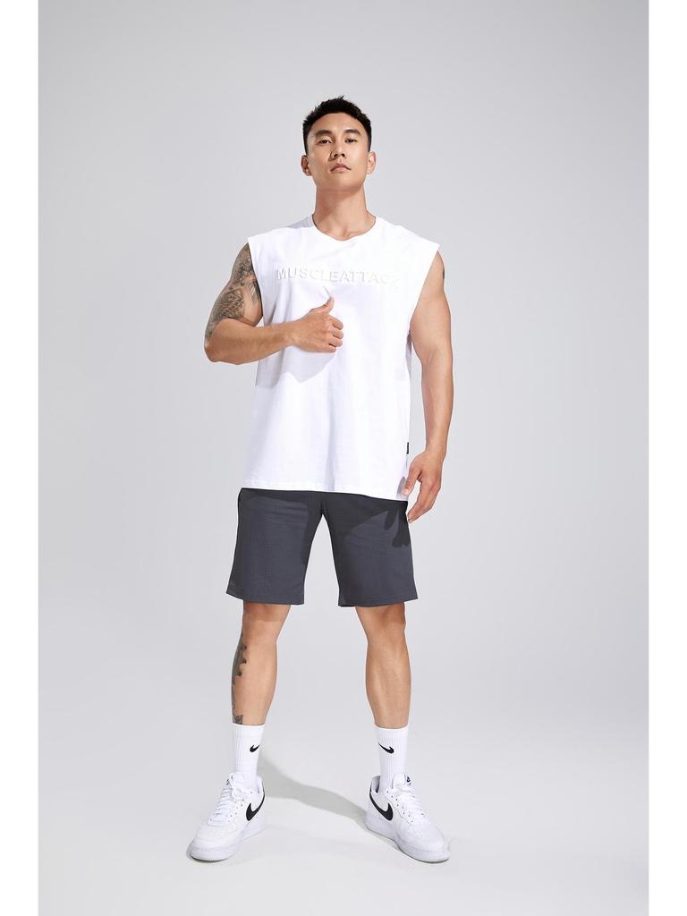 Muscle Fitness Summer Cotton Tank Top - Men's Running & Casual Sport Sleeveless