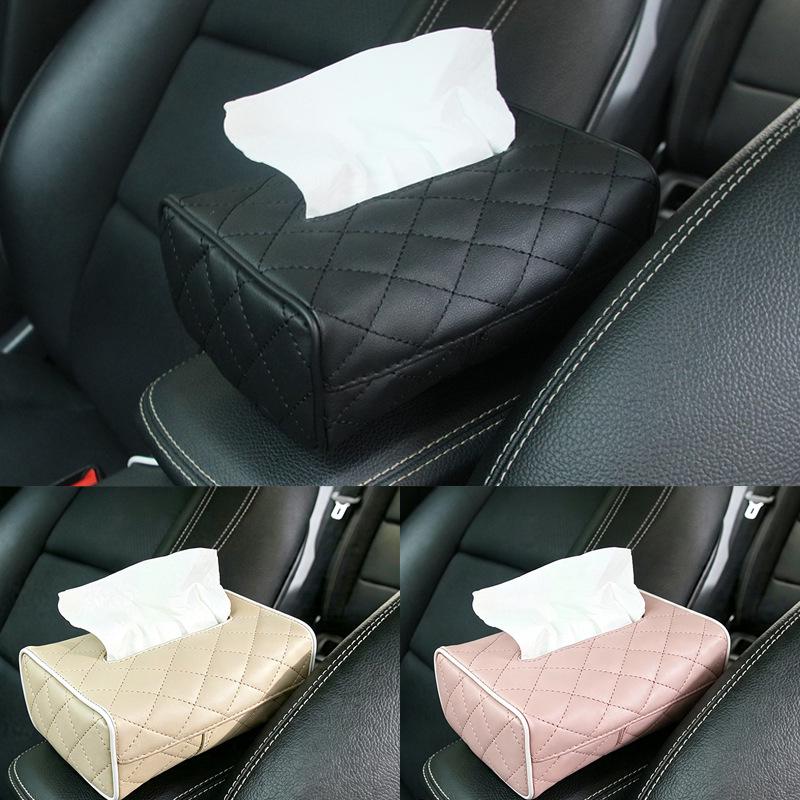 Car Seat Sun Visor Tissue Holder Storage Box