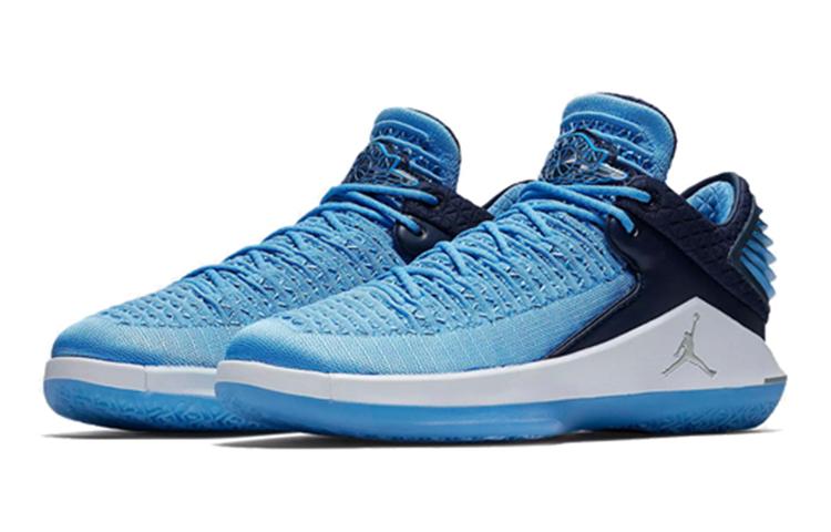 Jordan Air Jordan 32 Low top Children's Basketball Shoes Carolina Blue Teenagers AA1257-401