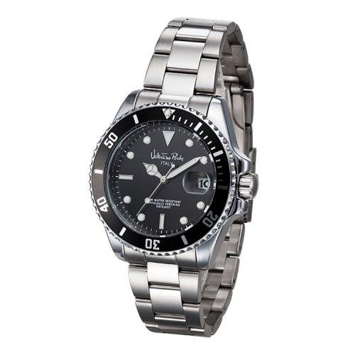 

[Valentino Rudy] Valentino Rudy Men s Metal Watch VR6617B-BKWT FREE
