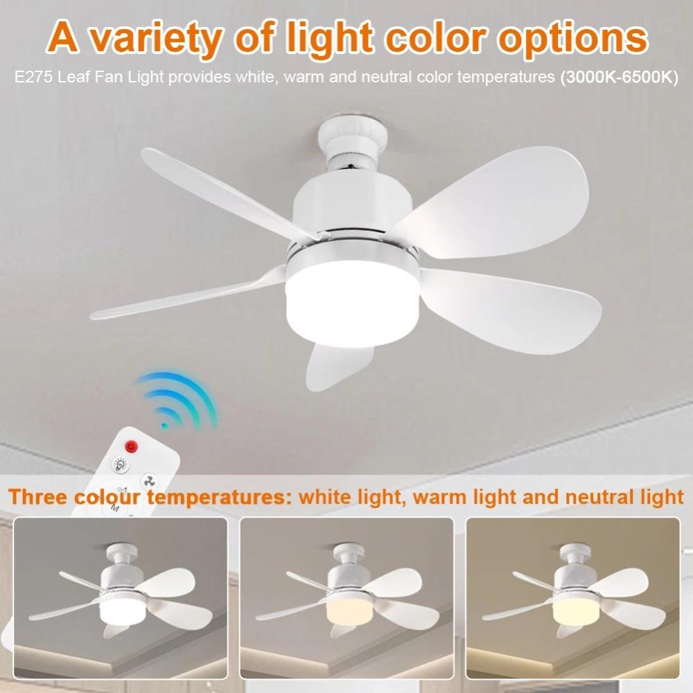 Dimmable Ceiling Fan Light with Lights Ceiling Lamp E27 Socket Ceiling Fan for Dining Room
