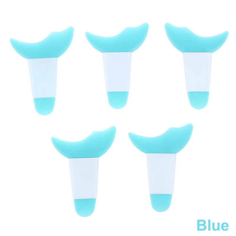 5 Stück Eyeliner Vorlage Augen Make-up Werkzeug Mascara Silikon Pinsel Augen Make-up Hilfe Schild Applikator Multifunktionaler Wimpernstopper