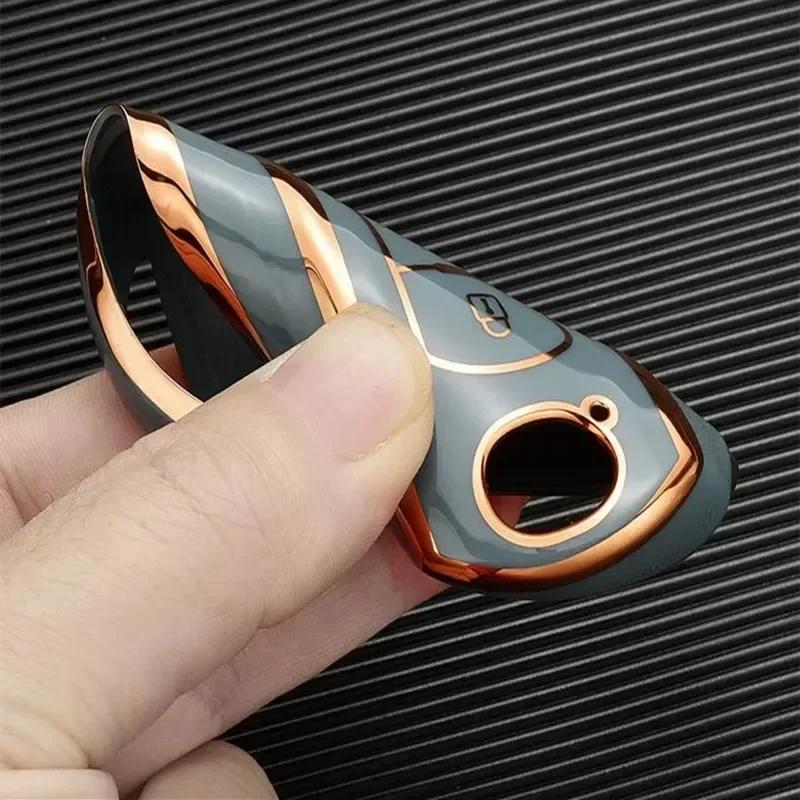 TPU Car Key Cover for Mazda 2 3 6 CX-3 CX-5 CX-9 Atenza Axela Demio Smart Remote Keyless Entry Fob Protector Shell Accessories