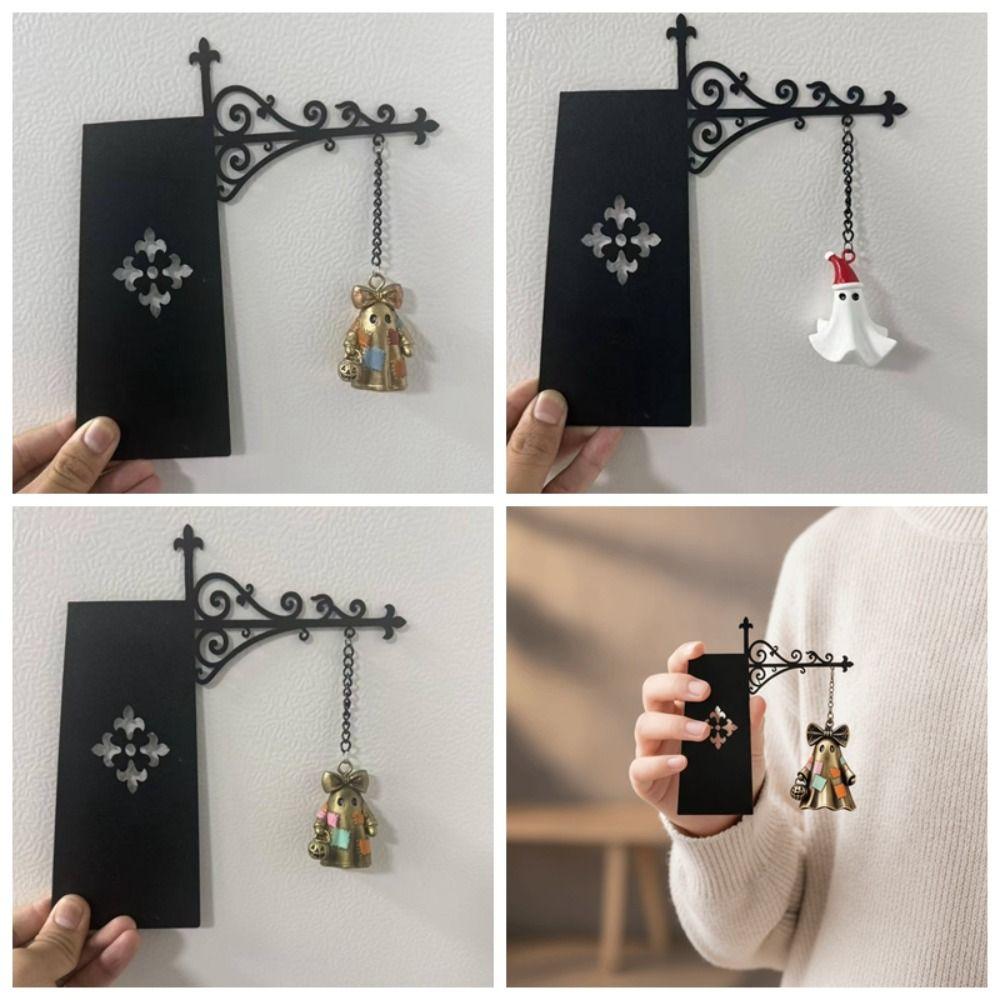 Metal Shelf Divider Patchwork Library Marker Hanging Bookmarker Ghost Bookmark Office