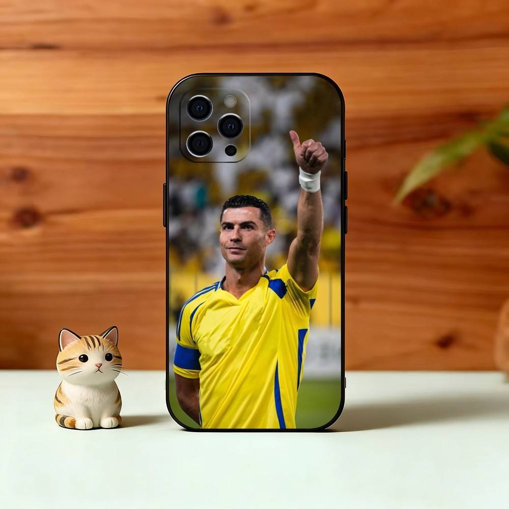 C-Ronaldo Phone Case For iPhone 17, 16,15,14,13,12,11 Plus,Pro Max, Others Soft Black Cover