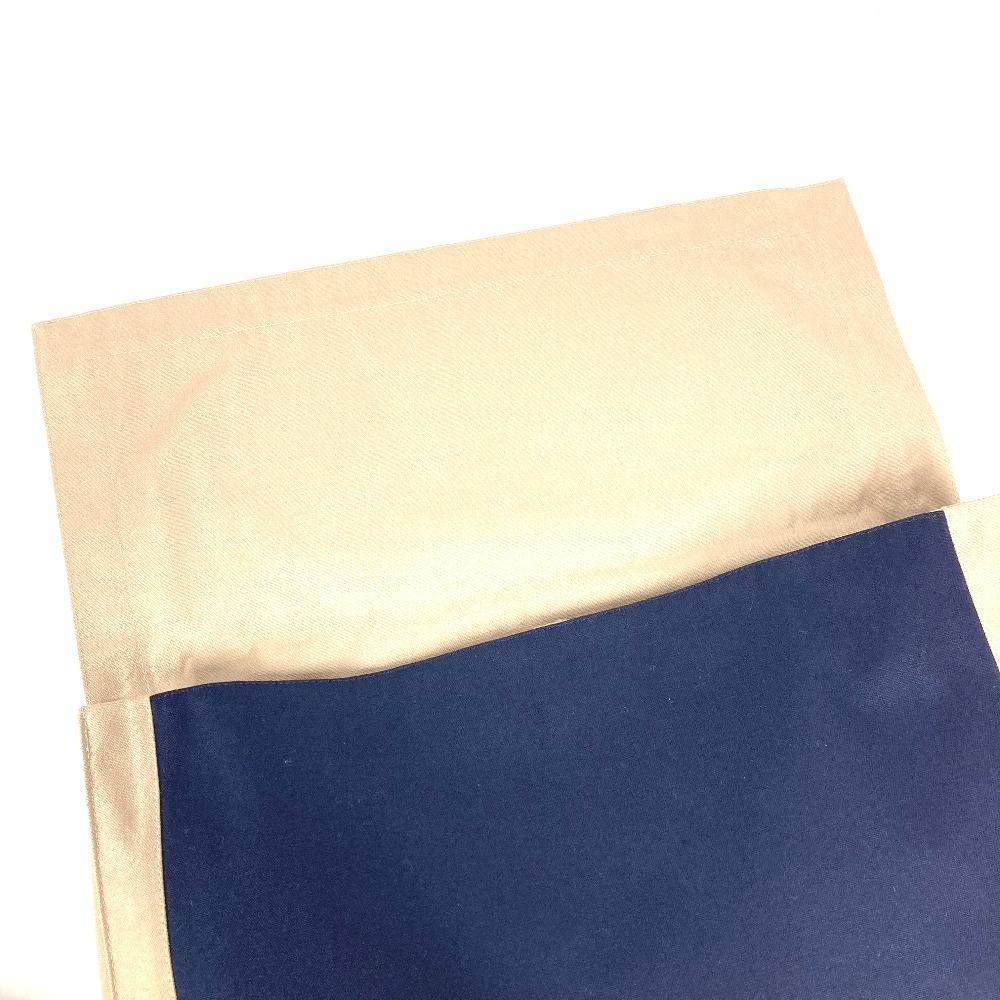 HERMES Tapidocel Big Extra Large Pouch Flap Clutch bag cotton Navy