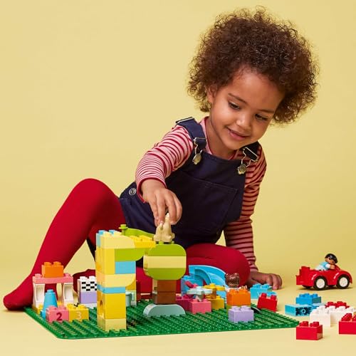 LEGO Duplo Bausteine (Grün) für Jungen und Mädchen, Kinder, Babys und Kleinkinder, Lernspielzeug, Geburtstagsgeschenk, LEGO Steine 10980, Alter 18 Monate