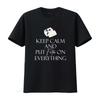Feta Cheese Lover Mens T Shirt Keep Calm and Put on Everything Unique  vintage Washed Comfortable Stretched designer clothes