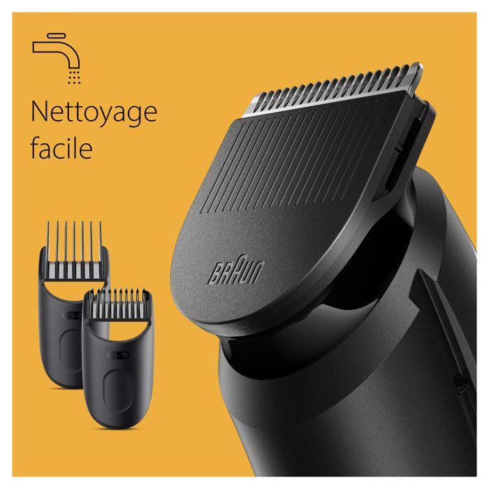 Tondeuse à barbe - Braun - BT3410 - Ultra-nette - 40 hauteurs de coupe - Fonctionnement sans fil