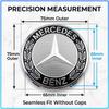 AABIG1 4PCS Car Wheel Center Hub Cap Covers Auto Rim Cover Emblem For Mercedes Benz W203 W204 W211 W210 W124 AMG W202 W220 CLA W212