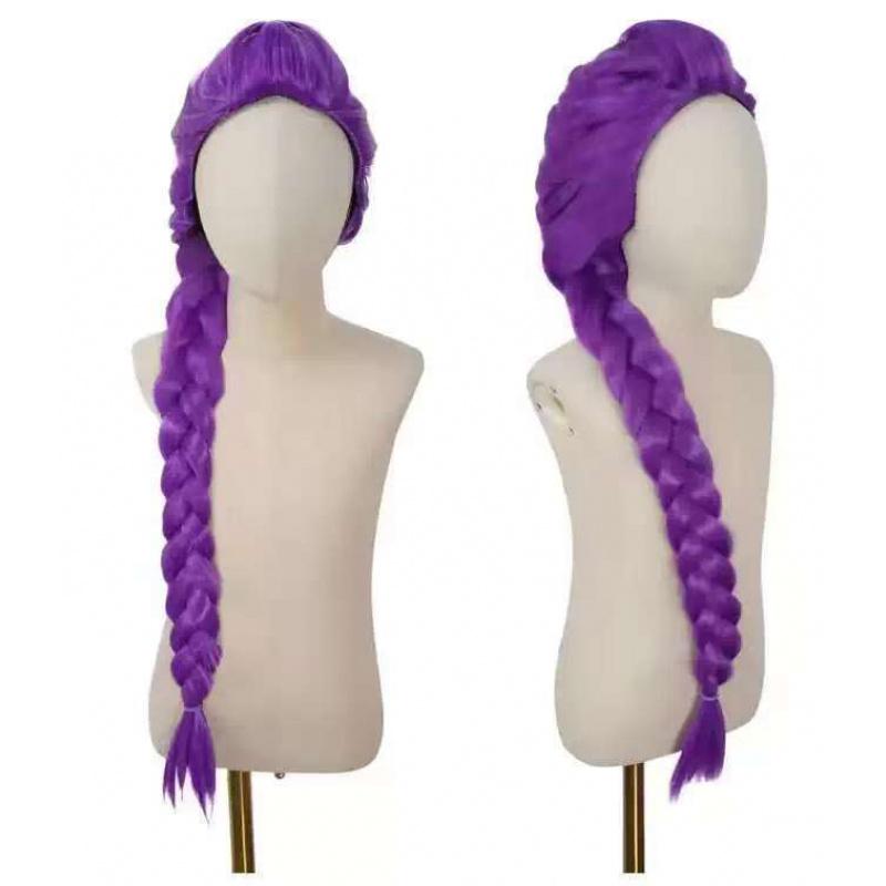 K-Pop Demon Slayer Mira Zoey Rumi Geflochtene Pferdeschwanz Cosplay Perücke