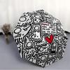 1pc Monster Heart Automatic Open/Close Umbrella Compact Folding Umbrella, All-Season Portable Umbrella for Women/Men F1124204