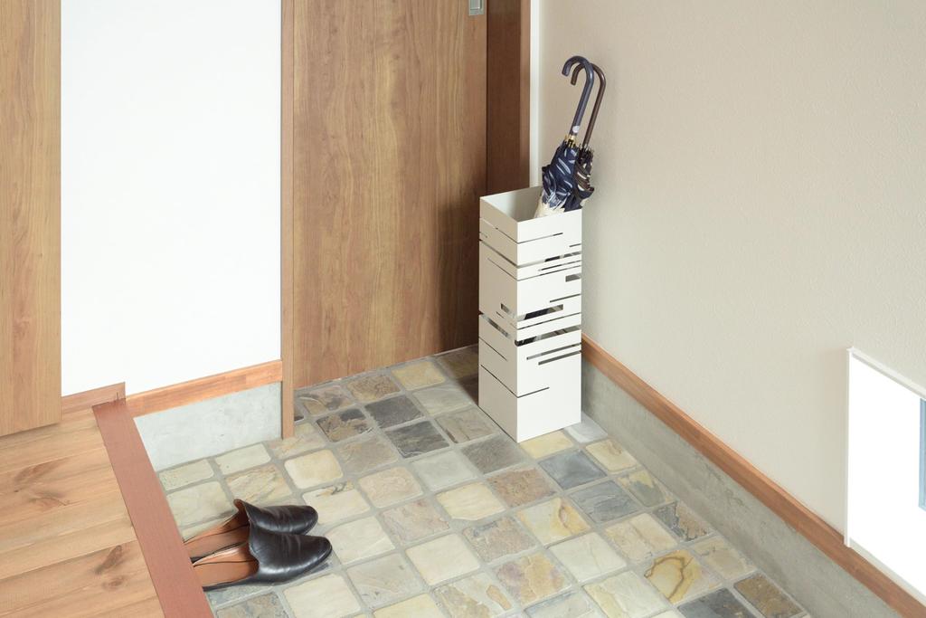 Azumaya-kk Umbrella Stand, White, Width 15.5 x Depth 15.5 x Height 49cm (LFS-180WH)