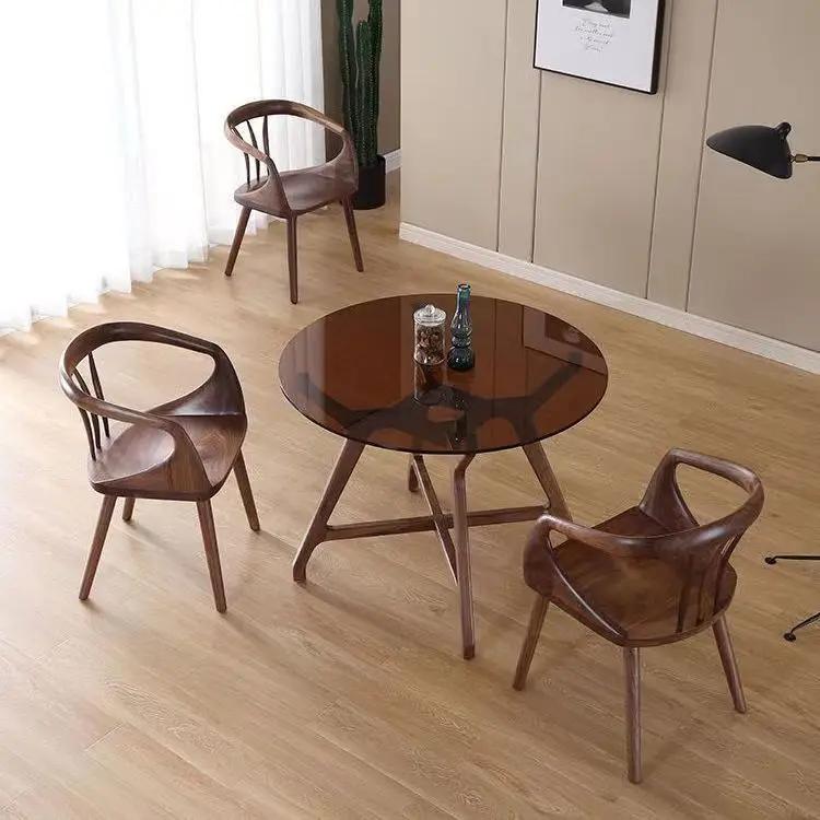 Lounge Patio Chairs Modern Wood Minimalist Library Ergonomic Designer Dining Chairs Nordic Salon Silla Nordica Home Furniture