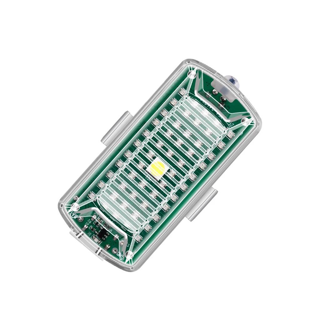 

1/2/4Pcs Motorcycle Strobe LED Light Anti-collision & Waterpoof Wireless Flash Light Dual-Modes Warning Lamps Type-C Charging