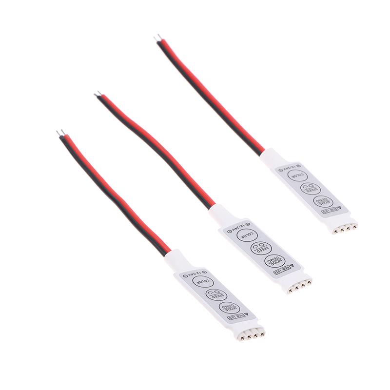 2/1Pcs Mini 12V-24V LED Light Dimming 3 Keys Controller Dimmer Driver And Switch 3528 5050 5630 SMD LED Strip Lights