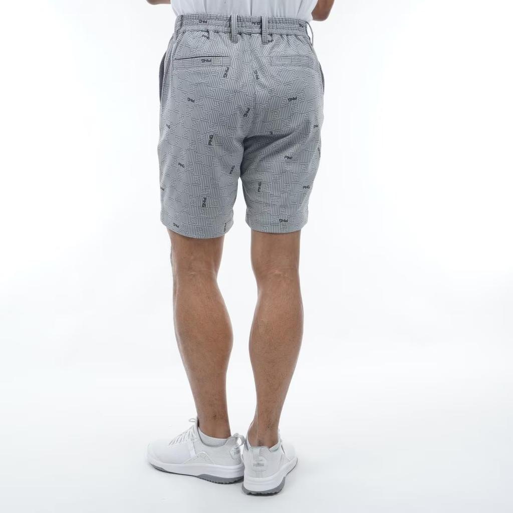 Ping Apparel Men's AZ Monogram All-Way Stretch Golf Shorts, Gray, Size LL (Product Code: 621-4132203 020)